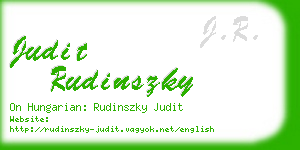 judit rudinszky business card